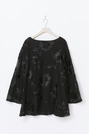 Gina Tricot / Wide flowy mini dress / Black