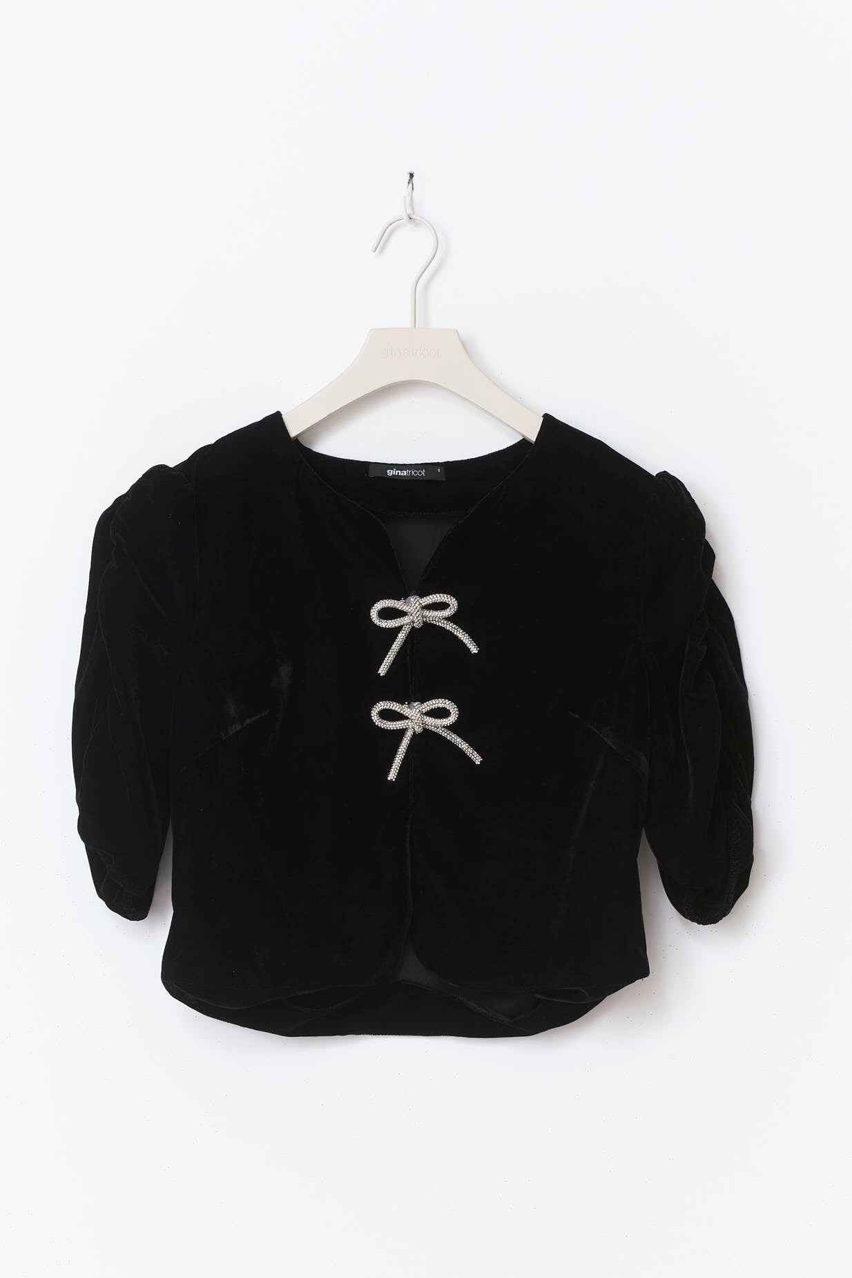 Gina Tricot / Velour top / Black