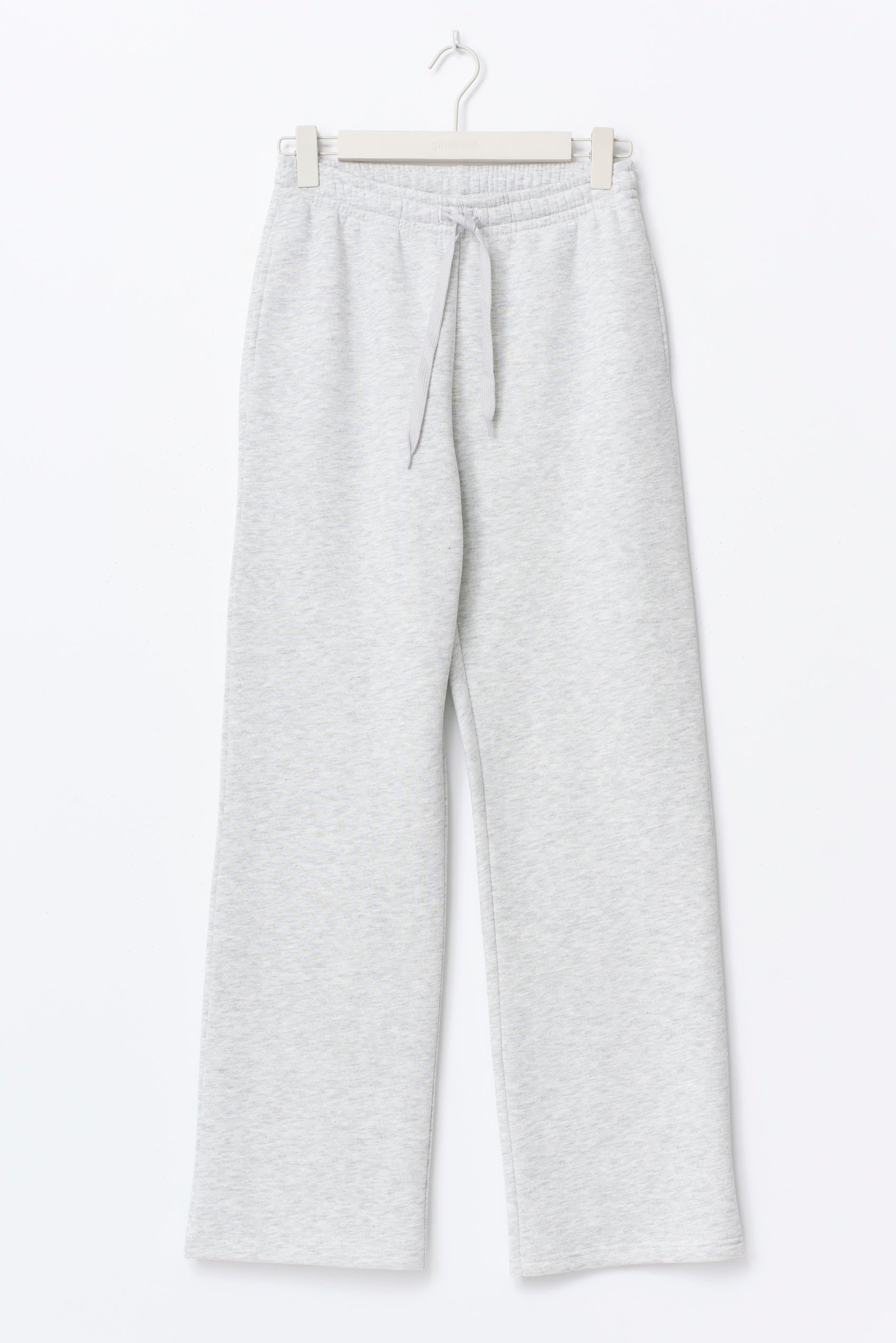 Gina Tricot / Basic straight sweatpants / Lt greymelange