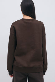 Gina Tricot / Printed sweater / Black Coffee