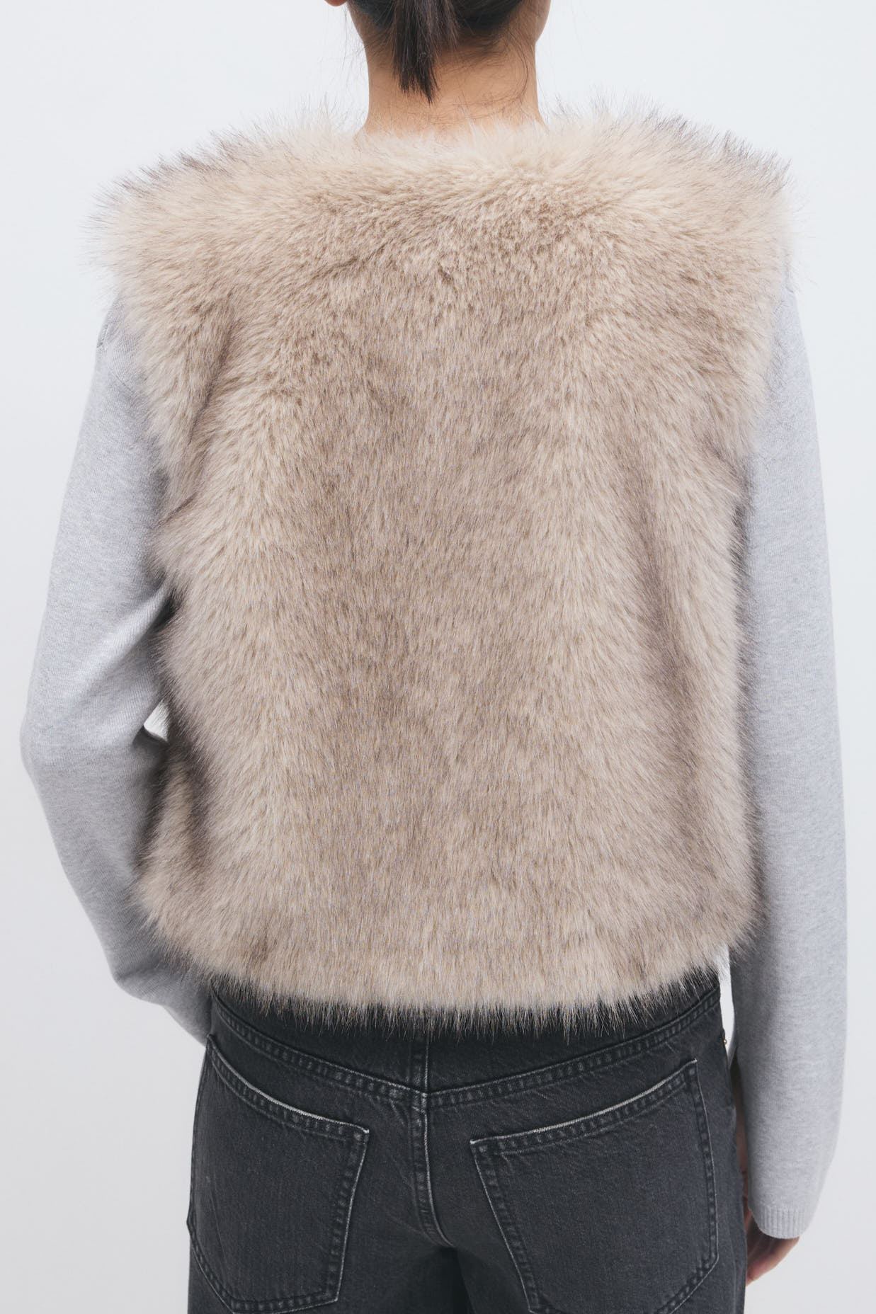 Gina Tricot / Faux fur vest / Beige
