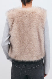 Gina Tricot / Faux fur vest / Beige
