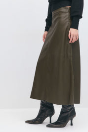 Gina Tricot / Pu skirt / Sea Turtle