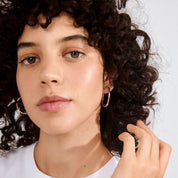 Pilgrim / EANNA Maxi-Creolen, vergoldet