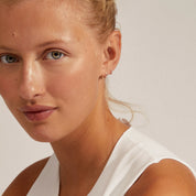 Pilgrim / EANNA Huggie-Creolen, versilbert