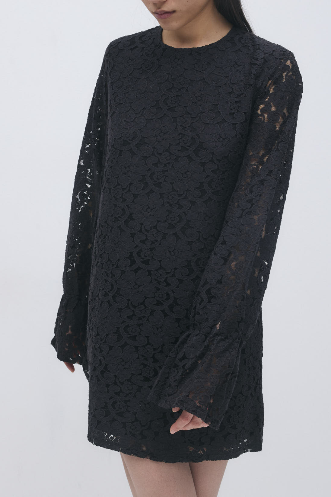 Gina Tricot / Mini lace dress / Black
