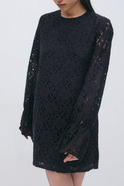 Gina Tricot / Mini lace dress / Black