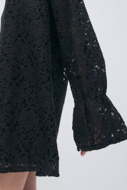 Gina Tricot / Mini lace dress / Black