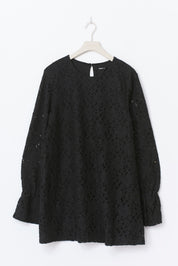 Gina Tricot / Mini lace dress / Black