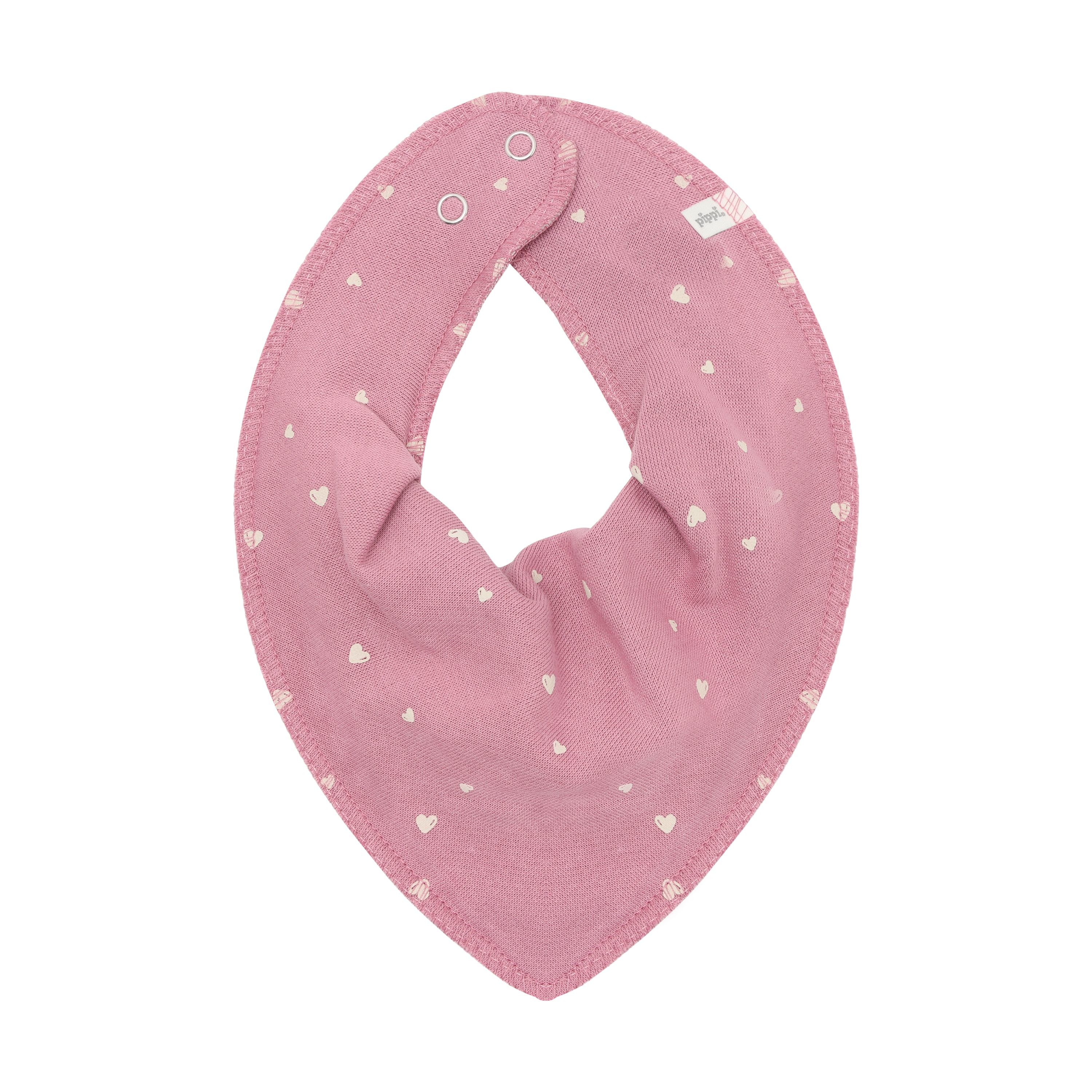 Pippi / Bandana Bib Girl -AOP (3-pack) / Mauve Orchid