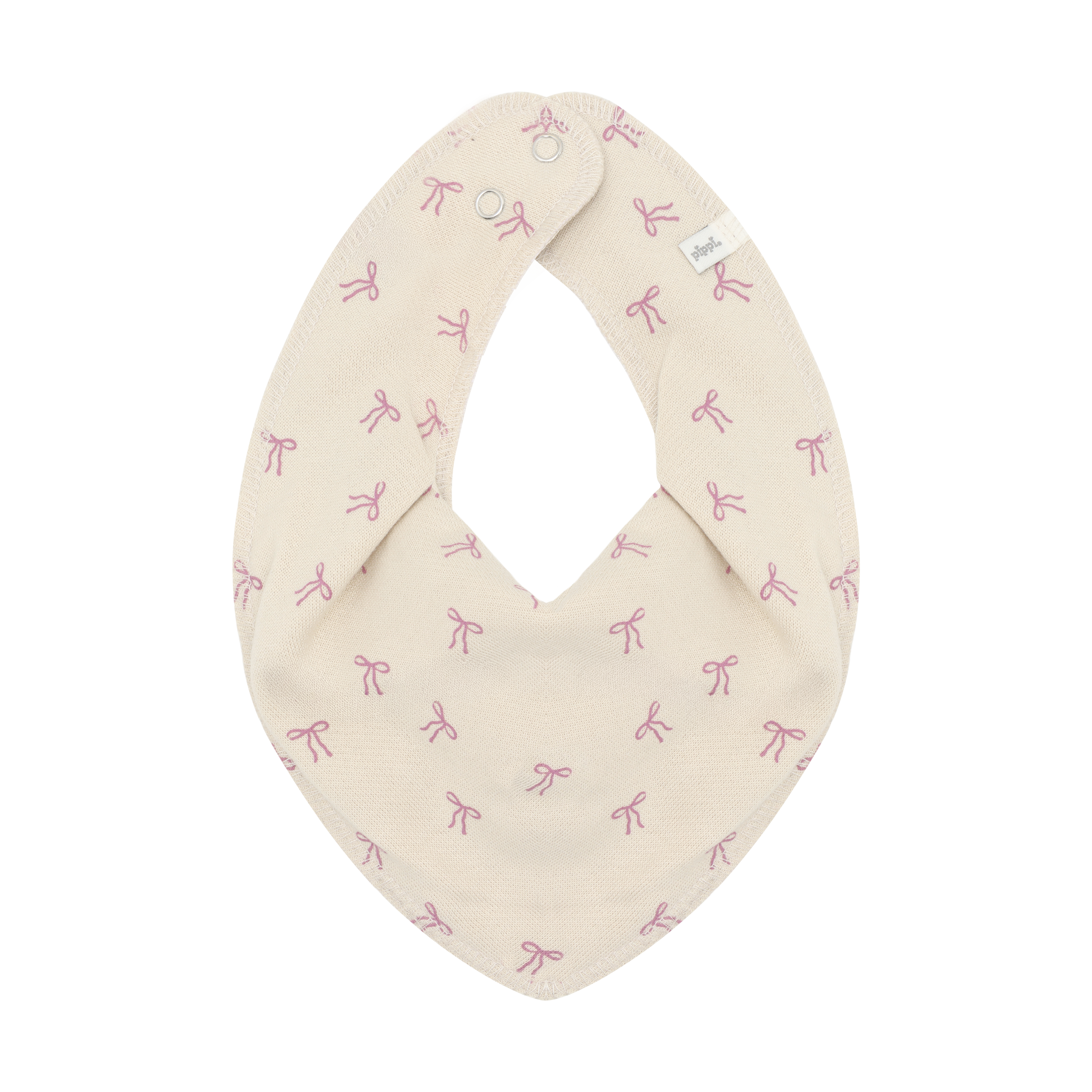 Pippi / Bandana Bib Girl -AOP (3-pack) / Mauve Orchid