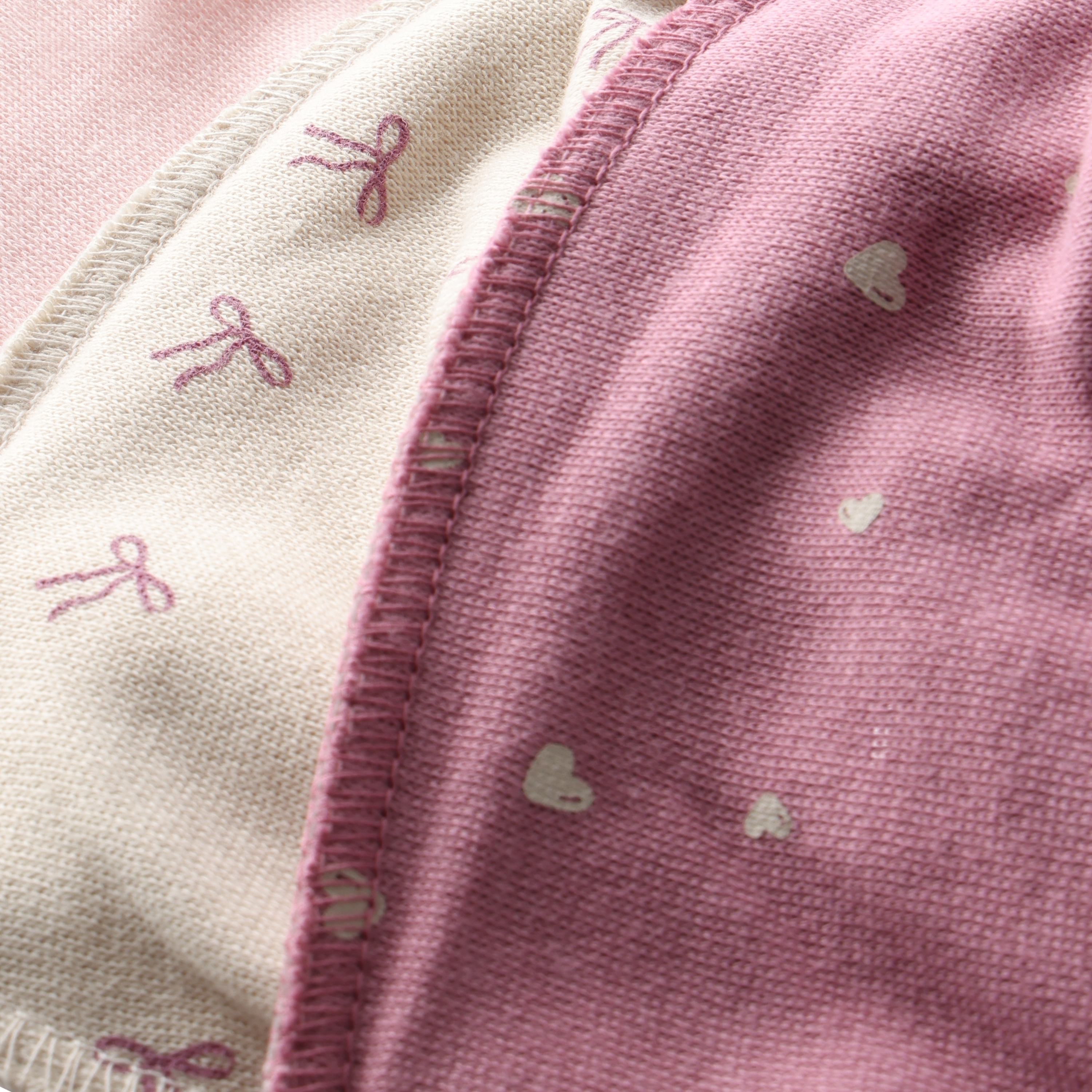 Pippi / Bandana Bib Girl -AOP (3-pack) / Mauve Orchid