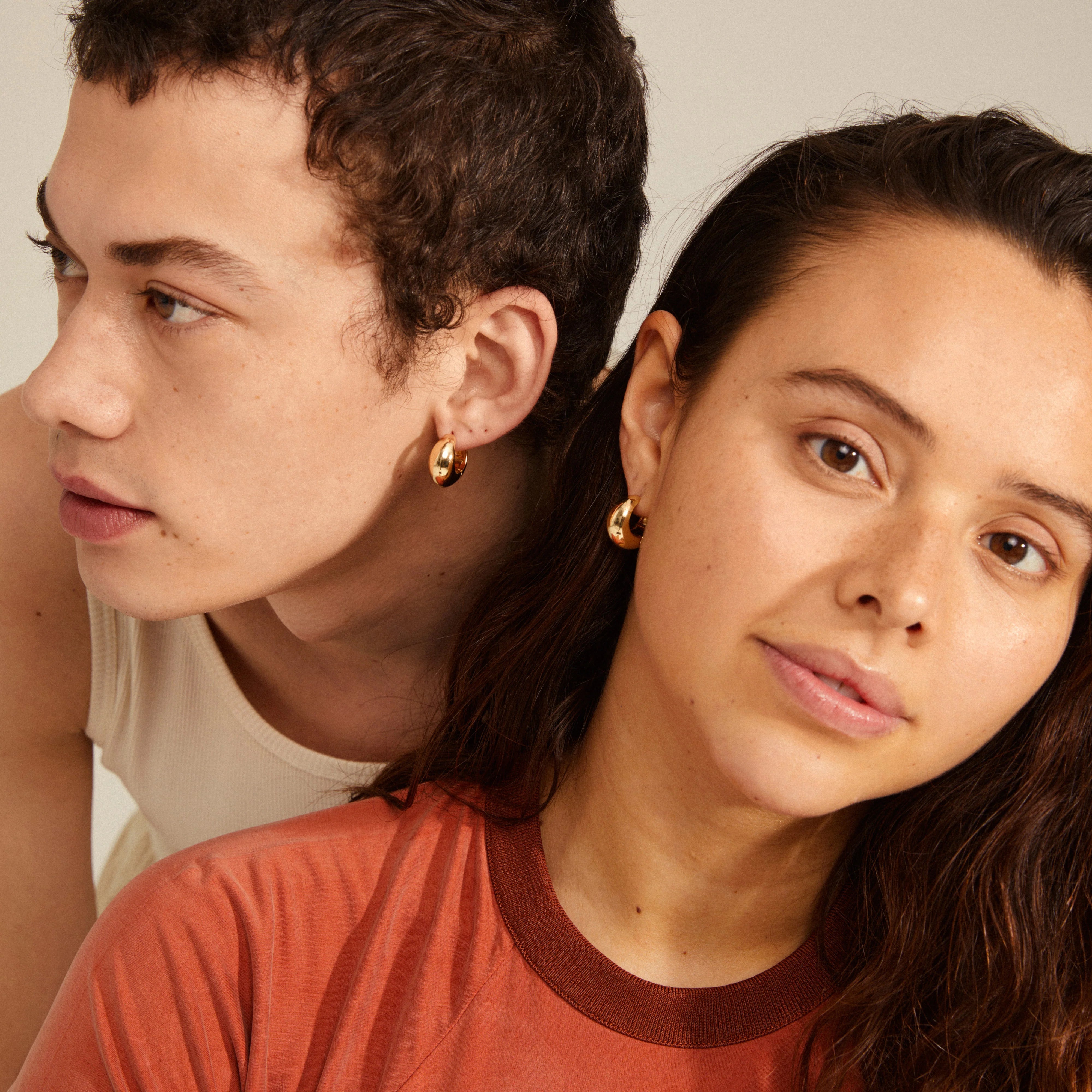 Pilgrim / IOANNA chunky Creolen vergoldet