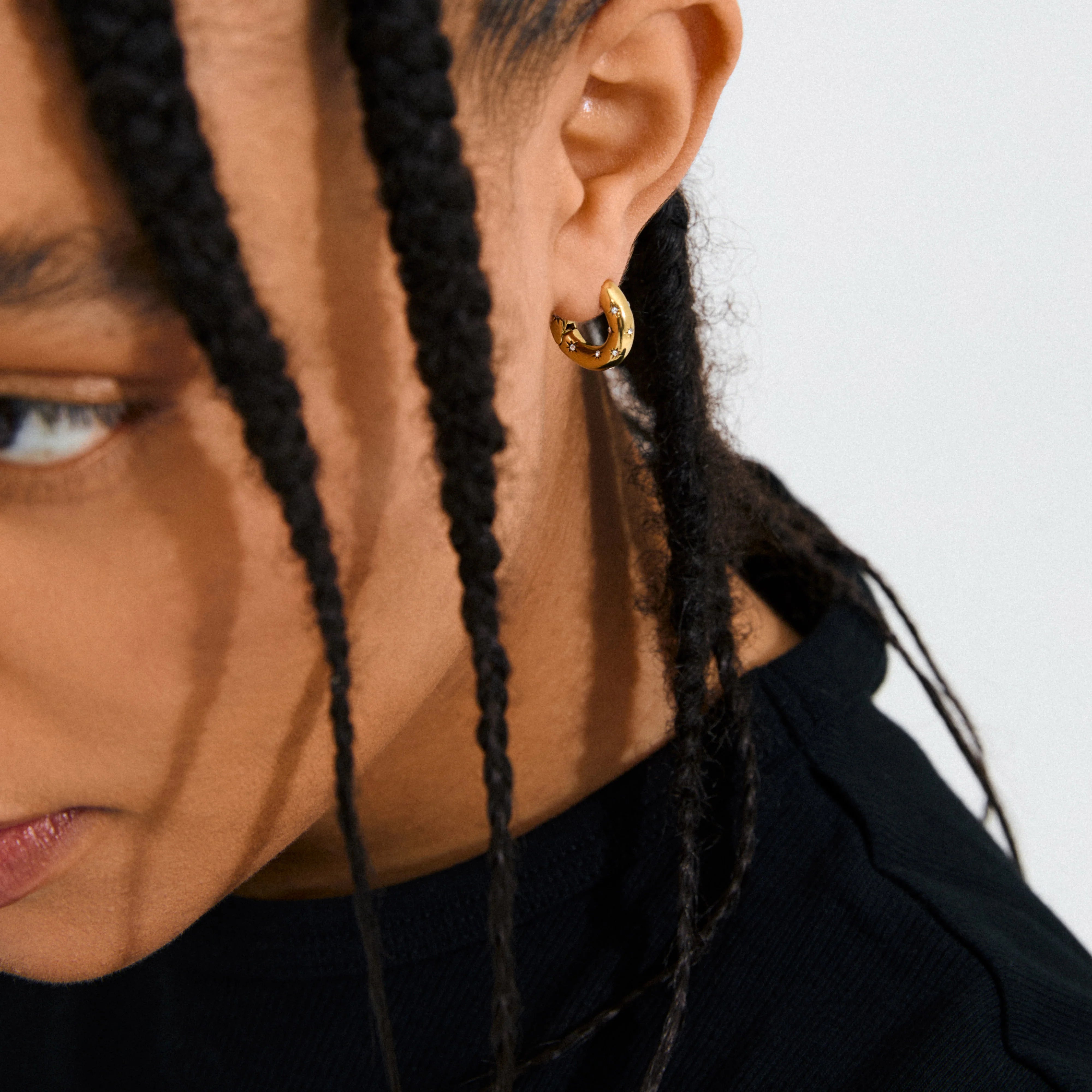 Pilgrim / NEVAEH Hoops vergoldet