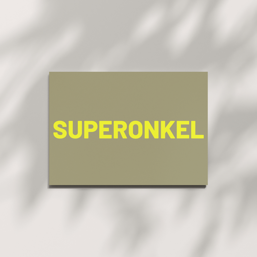 HERR&FRAUHEMPEL - Postkarte - SUPERONKEL