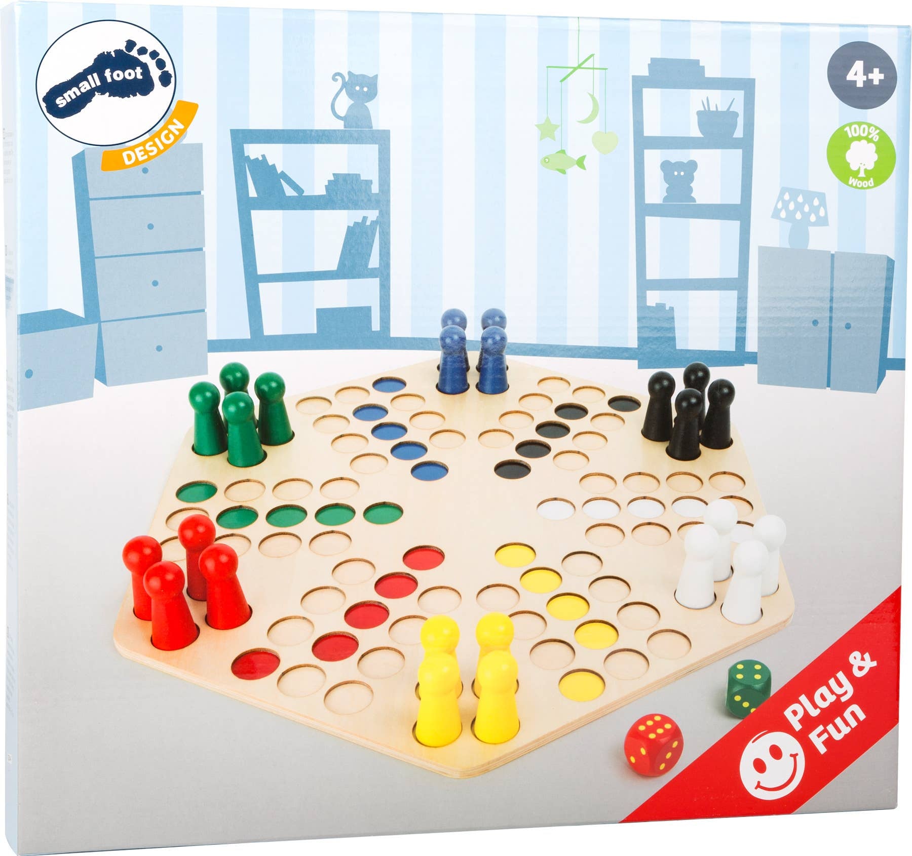 Ludo Für 6 Spieler | Gesellschaftsspiele | Holz