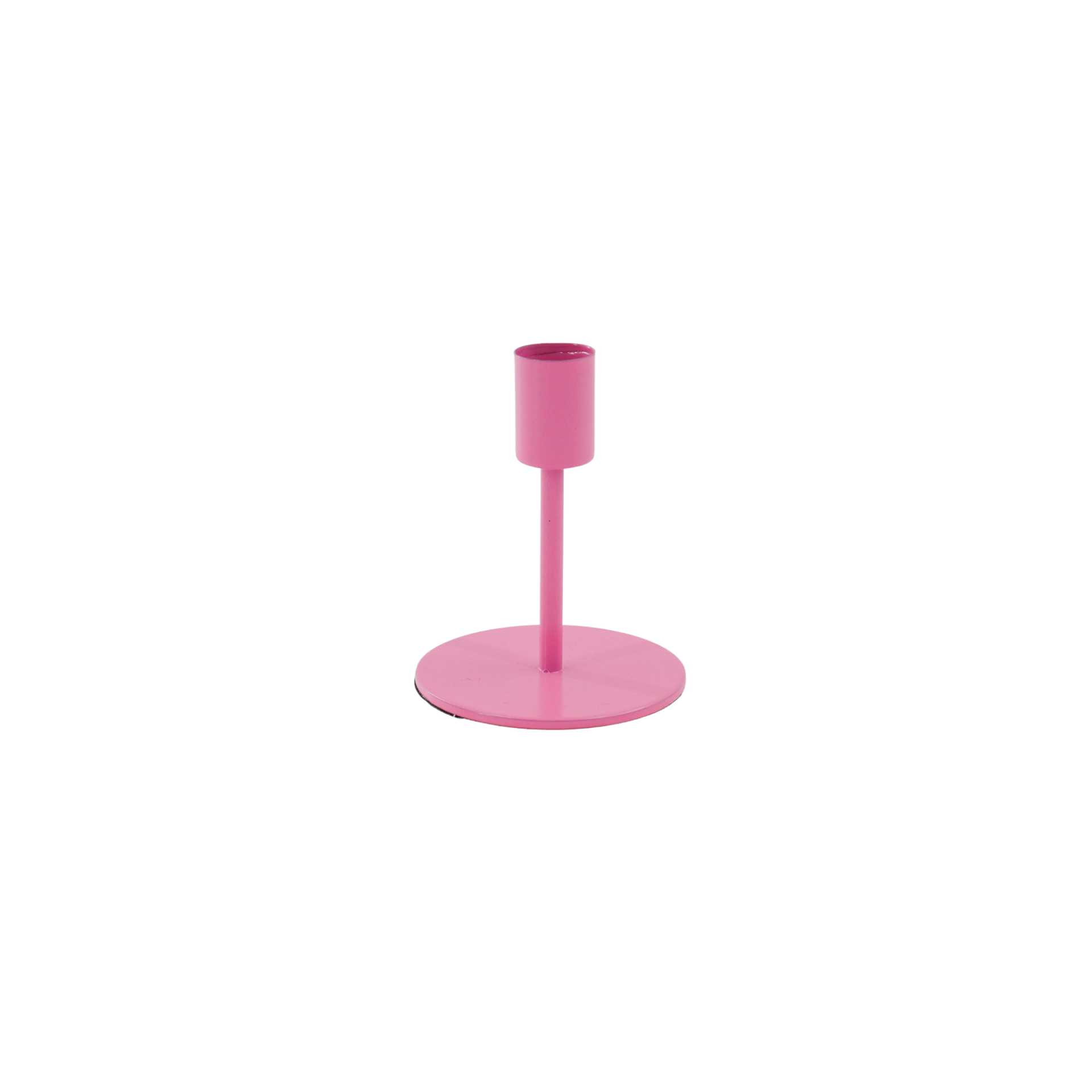 Kerzenhalter - Basic - Metall - Neonpink - 8x8x10cm