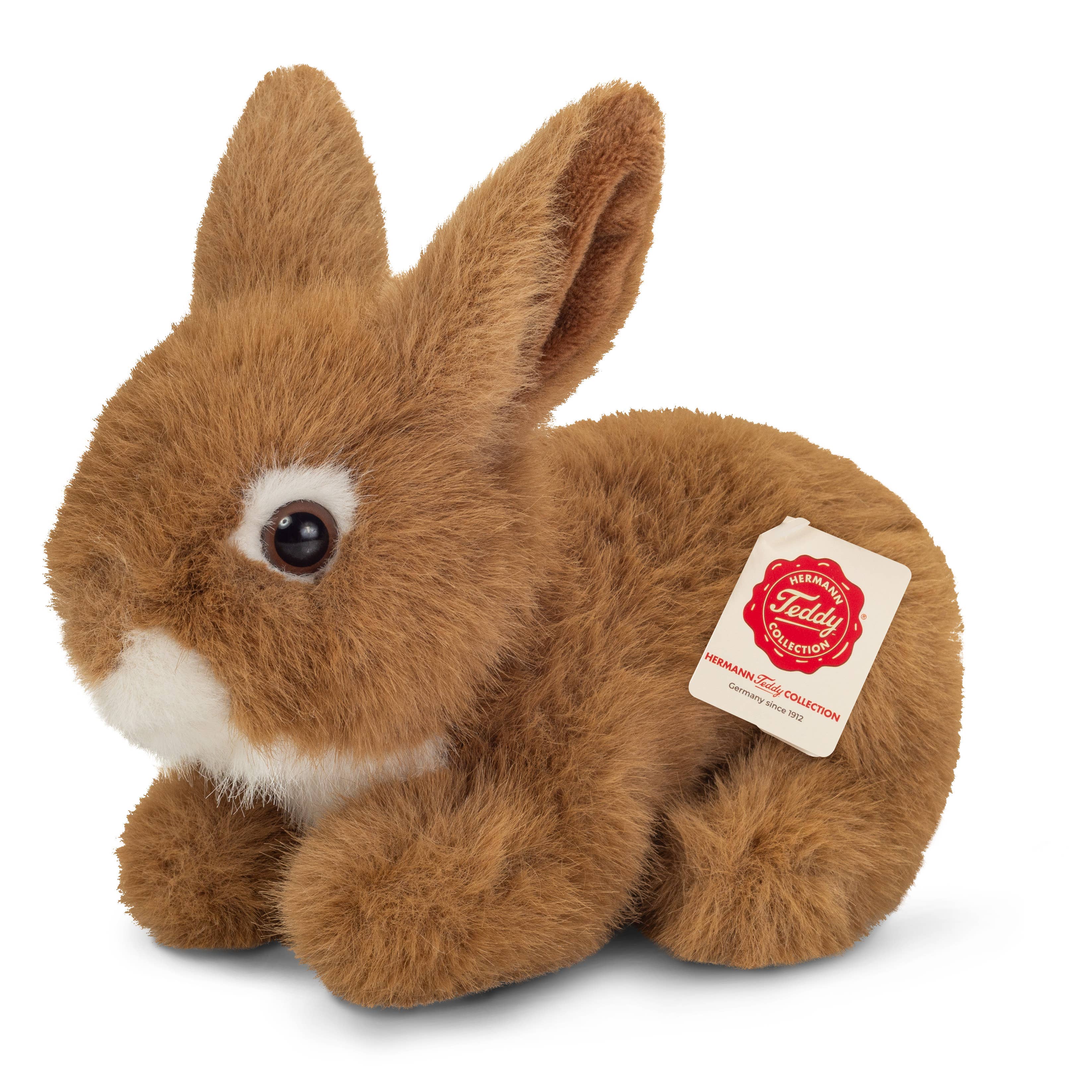 Hase sitzend braun 17 cm - Plüschtier - Stofftier