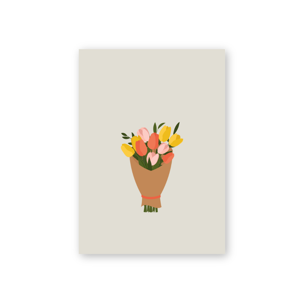HERR&FRAUHEMPEL - Postkarte - Blumenstrauß