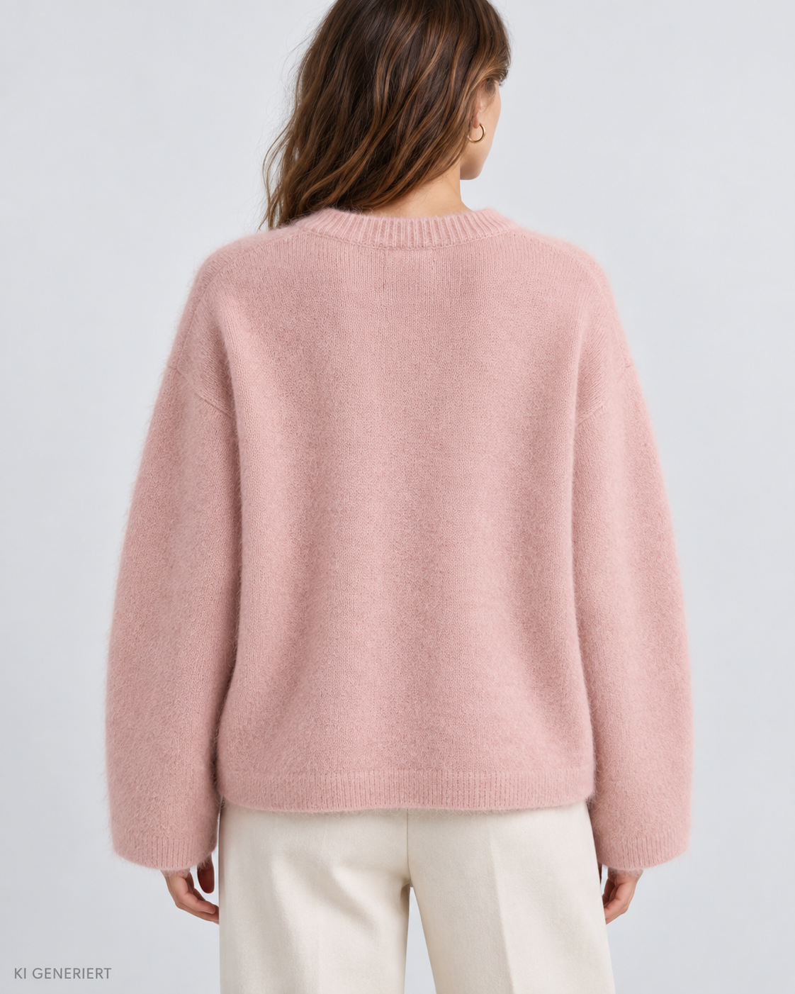 Gina Tricot / Mohair knitted sweater / Dusty pink