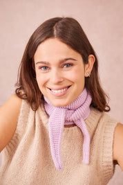 Kleines Dreieckstuch « Sophie »: Fuchsia