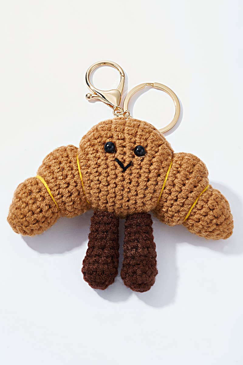 BYREN / Bag Charm / Häkeltasche Croissant