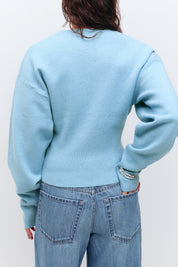 Gina Tricot / Shaped knitted cardigan / Cashmere blue (5091)