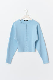 Gina Tricot / Shaped knitted cardigan / Cashmere blue (5091)