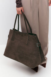 Gina Tricot / Large tote bag / Dark brown (7180)