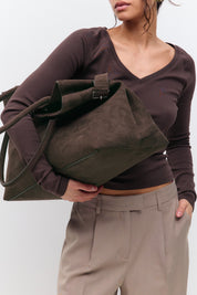 Gina Tricot / Large tote bag / Dark brown (7180)