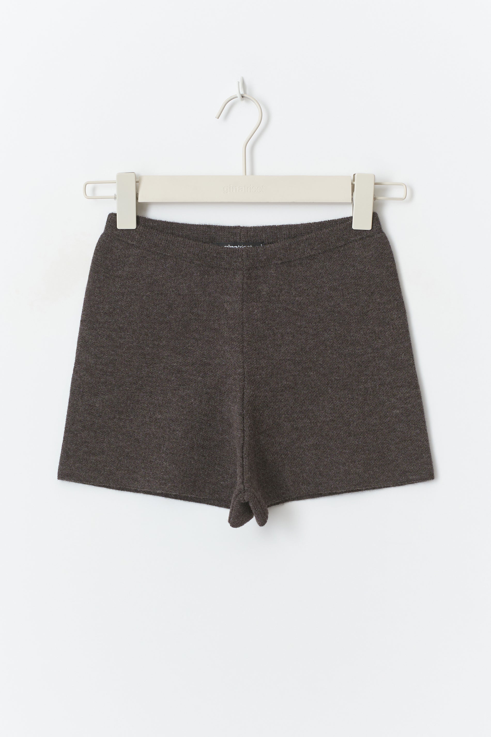 Gina Tricot / Knitted mini shorts / Brown melange (7924)