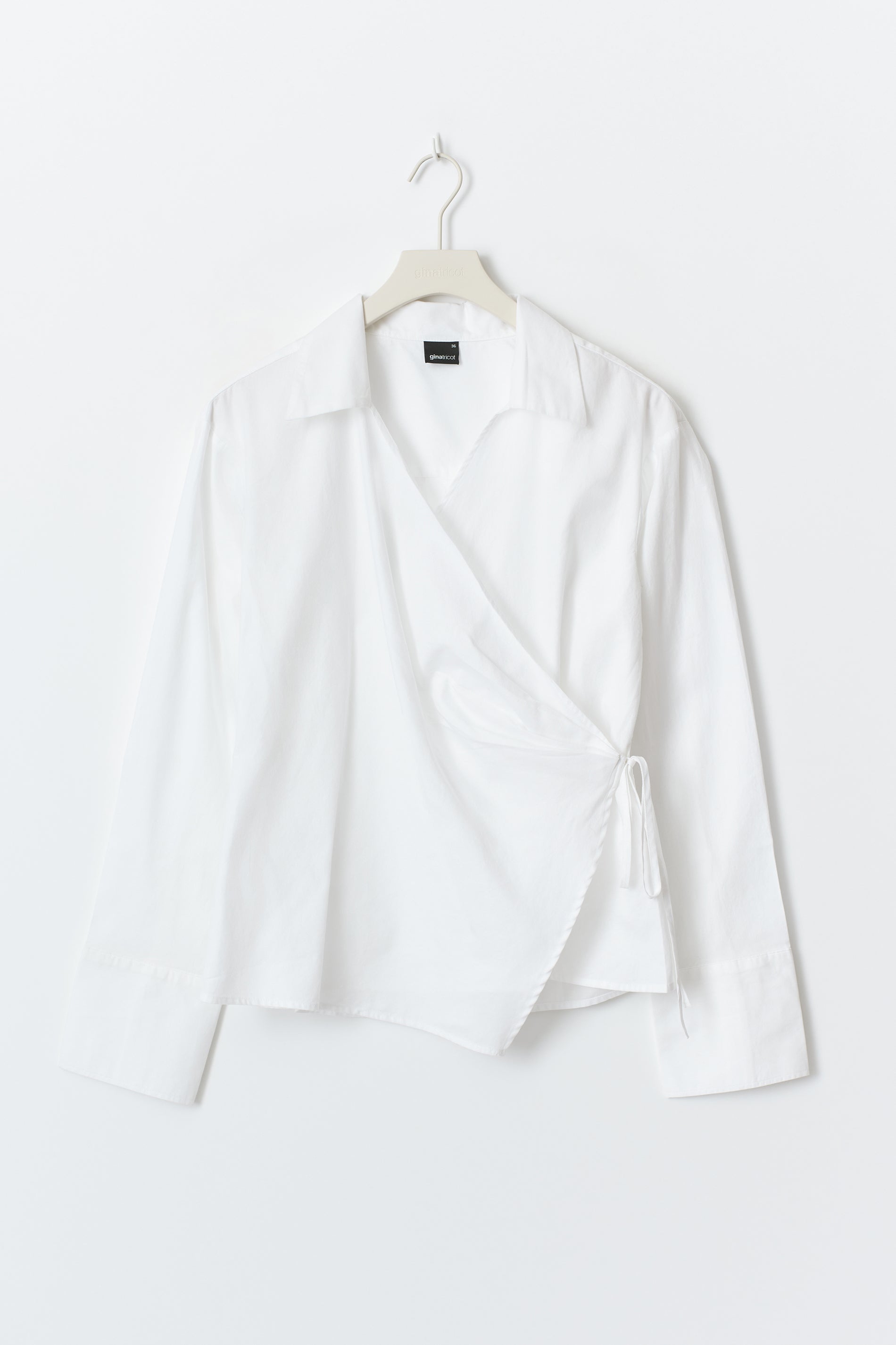 Gina Tricot / Tie front shirt / White (1000)