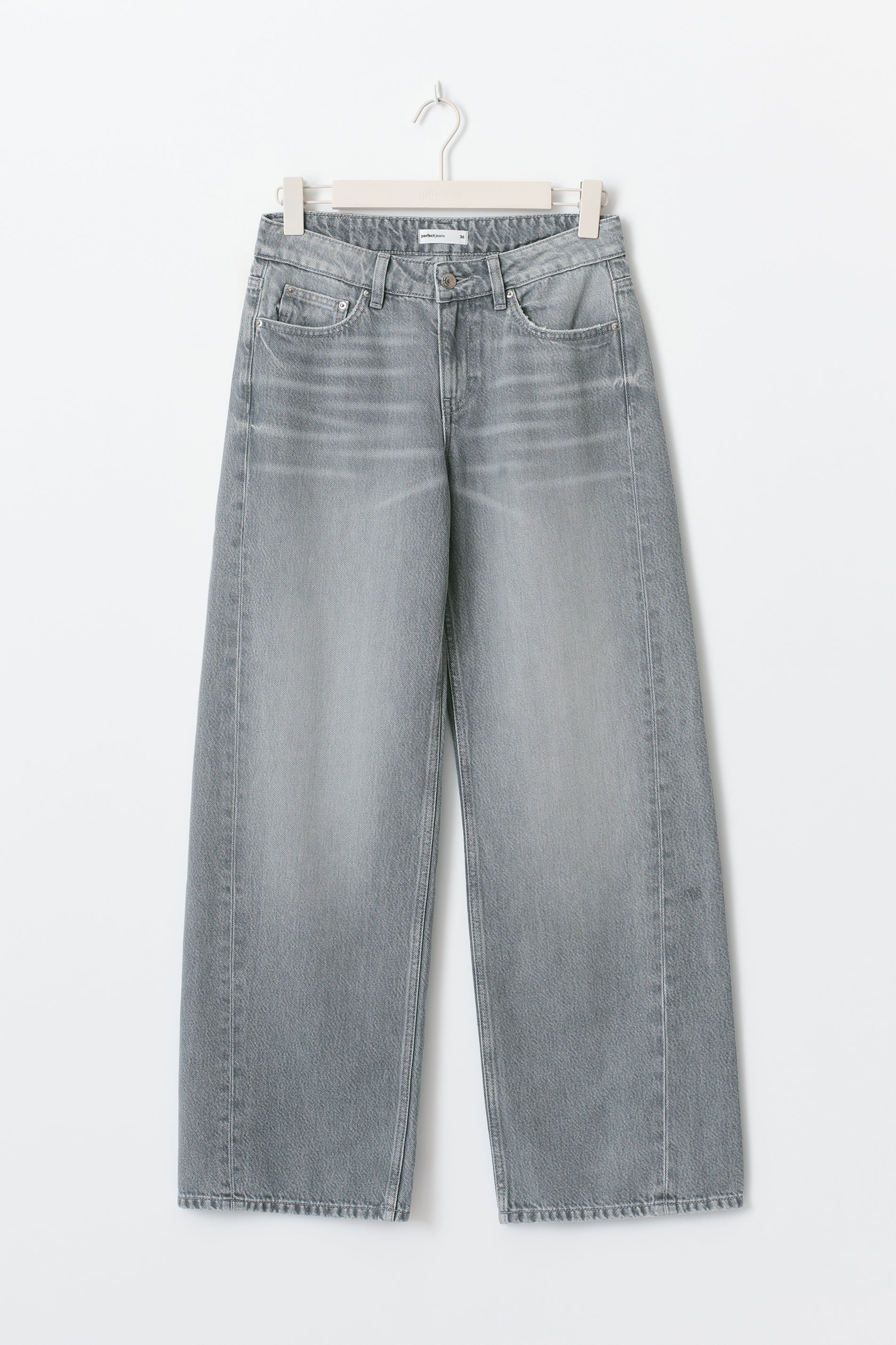 Gina Tricot / Low wide jeans / Grey