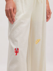 Edited / Meena Trousers / Papyrus + Embroidery