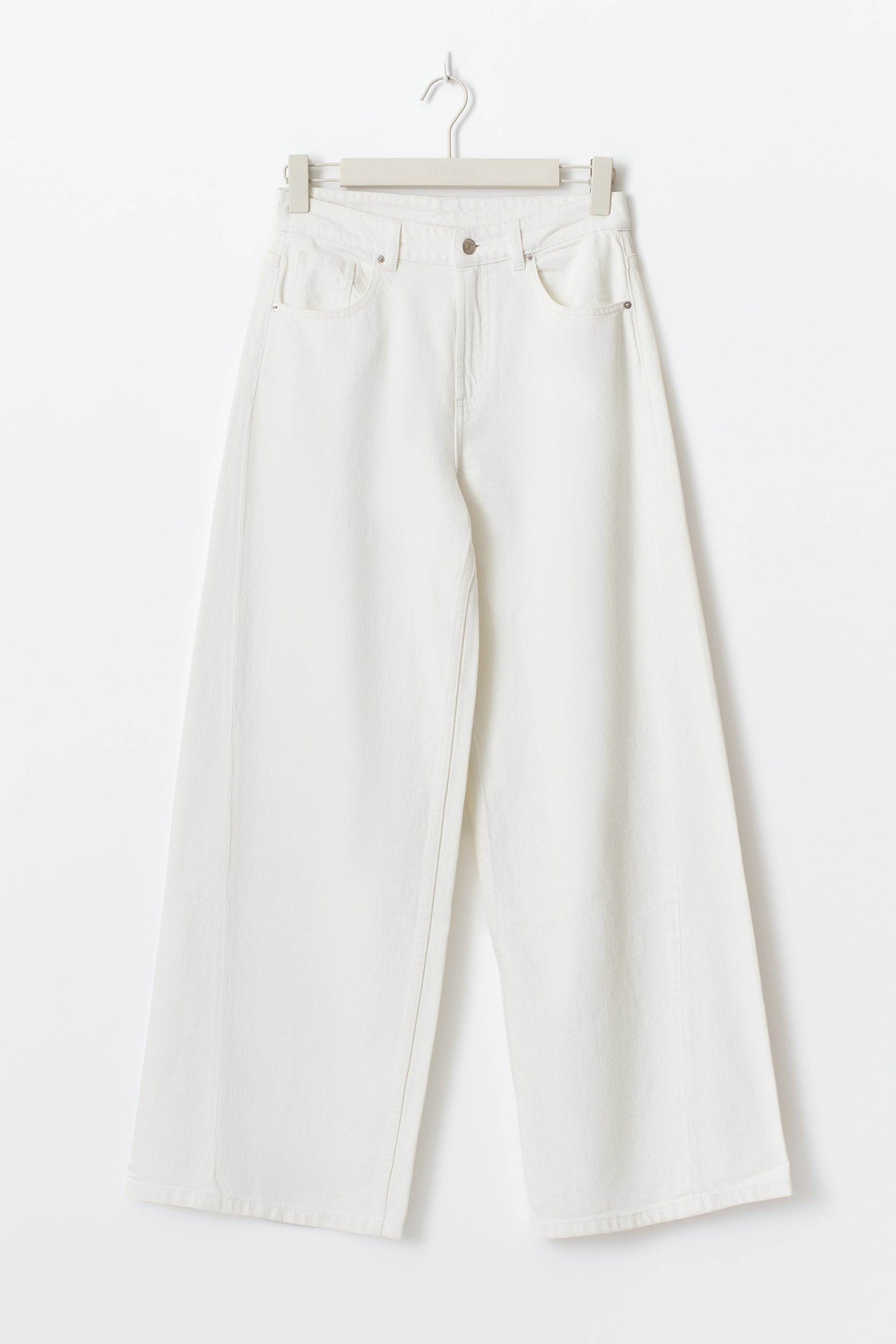 Gina Tricot / Twisted wide jeans / Offwhite