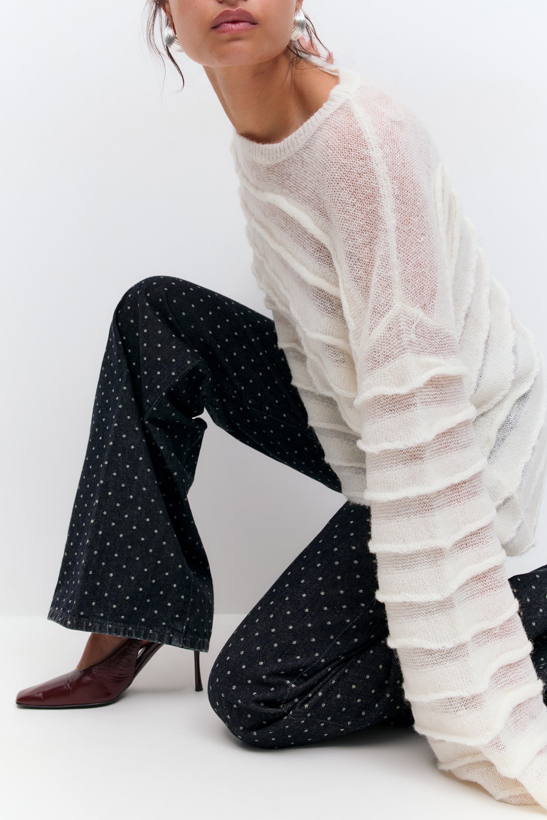 Gina Tricot / Polka dot jeans / Rinse