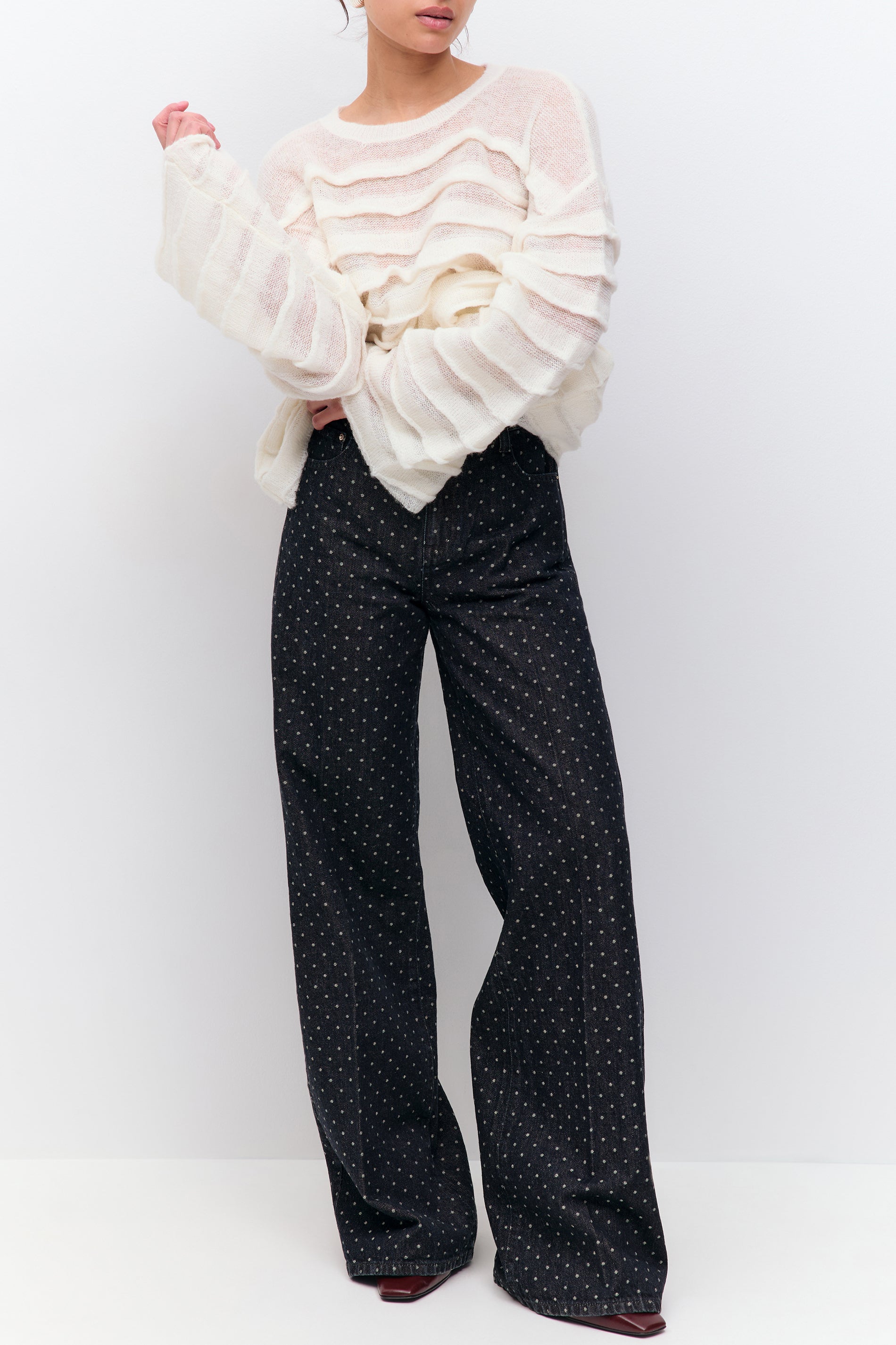 Gina Tricot / Polka dot jeans / Rinse