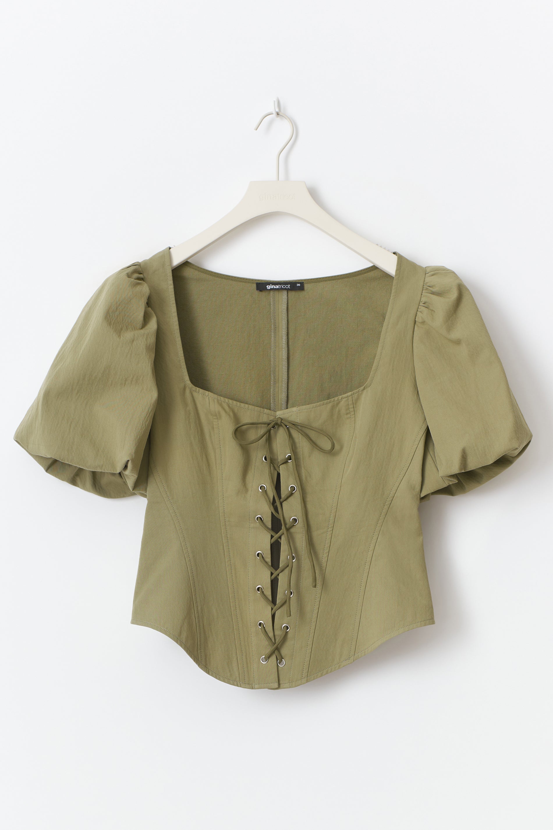 Gina Tricot / Corset top / Khaki green (6074)