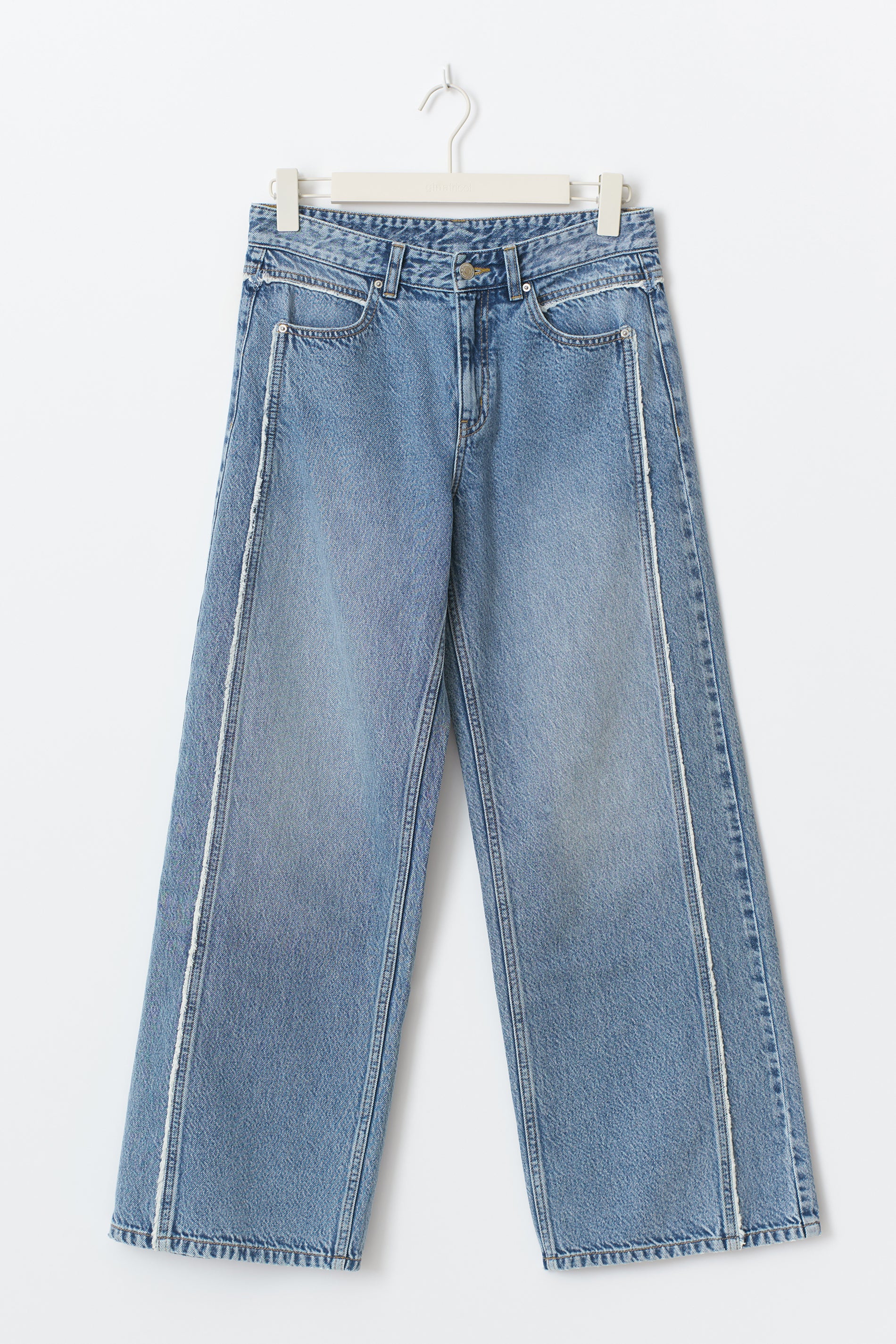 Gina Tricot / Fringe seam jeans / Blue