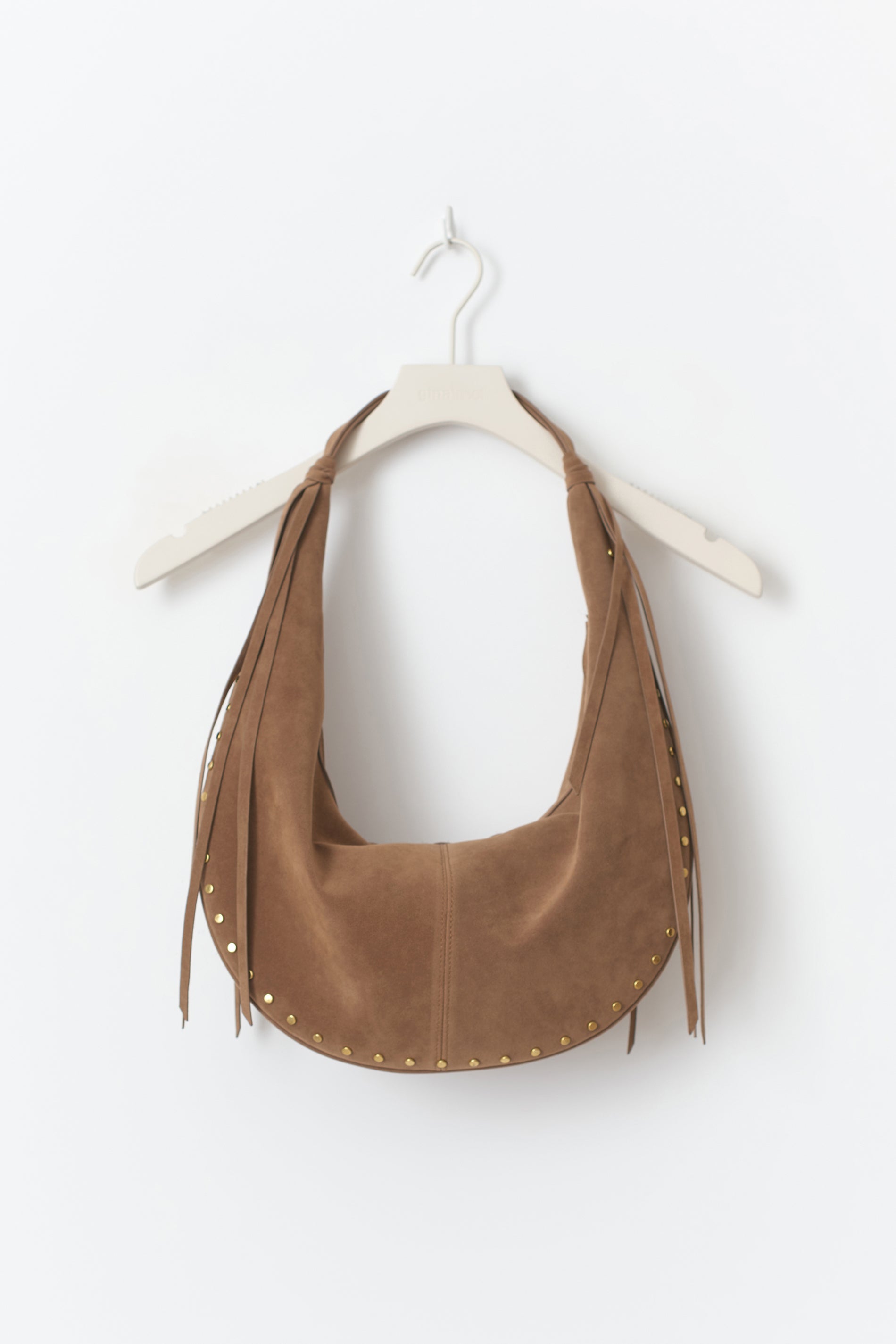Gina Tricot / Halfmoon fringe shoulder bag / Camel (7022)