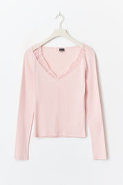 Gina Tricot / Lace detail top / Lotus