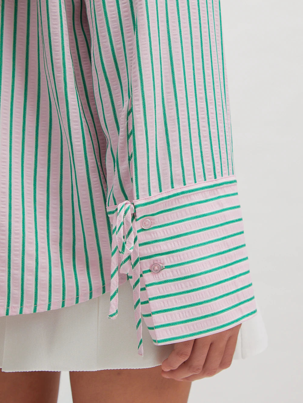 Edited / Juri Shirt / Pink/green stripe