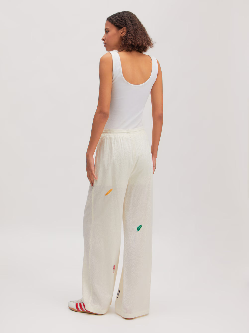 Edited / Meena Trousers / Papyrus + Embroidery