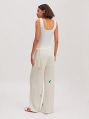 Edited / Meena Trousers / Papyrus + Embroidery