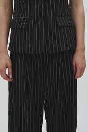 MbyM / Emeli-M Marbel stripe / Black brown pinstripe