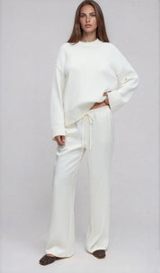 Gina Tricot / Drawstring satin trousers / Creme (1263)