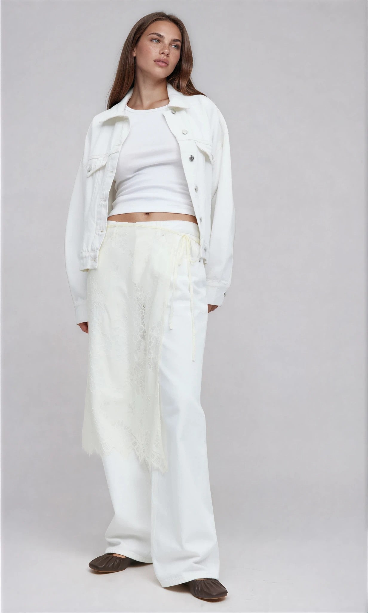 Gina Tricot / Boyfriend jeans / Offwhite