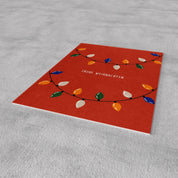 Naturbedacht - Postkarte - Lichterkette Weihnachten - Nr. 58
