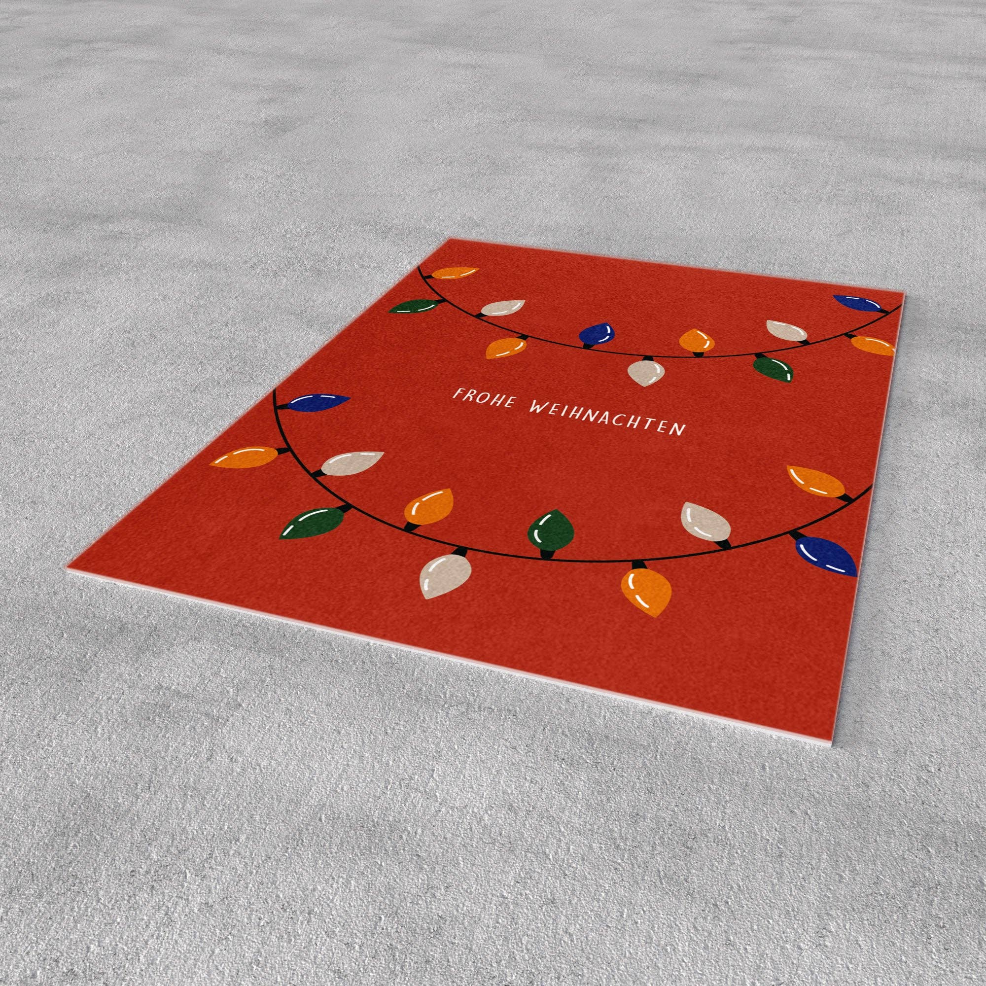 Naturbedacht - Postkarte - Lichterkette Weihnachten - Nr. 58