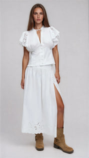 Gina Tricot / Anglaise blouse / White (1000)